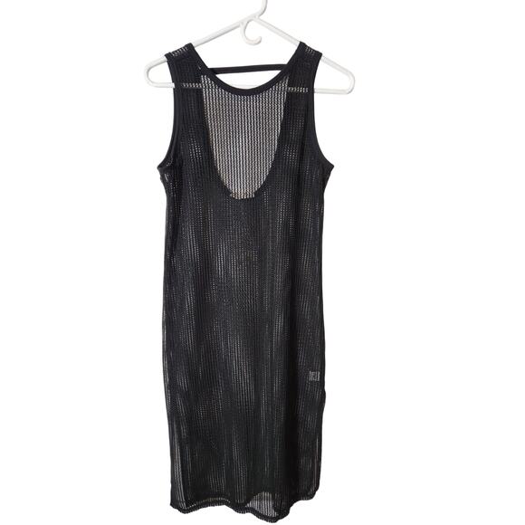 Women's Miken Swim Black Mesh swimsuit cover up size Medium - Picture 1 of 4